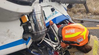 La Carretera Monterrey-Saltillo fue afectada por alrededor de tres horas por el accidente. | Sandra González