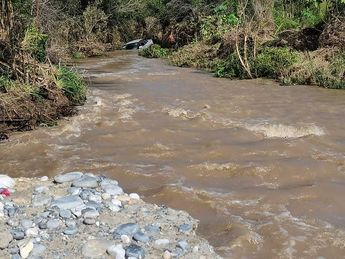 Tras lluvias, aumenta nivel de agua del río San Juan en Cadereyta / Alexandra Amao