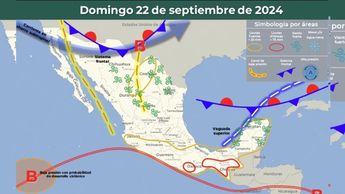 Clima México domingo 22 de septiembre