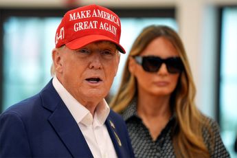 Donald y Melania Trump tras emitir su voto en West Palm Beach | AFP