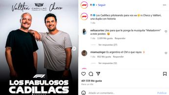 Así 'bautizó' la Fórmula 1 a la nueva dupla de Cadillac / Captura