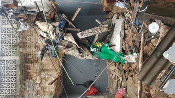 Así quedó la casa tras el derrumbe de la bóveda / Especial