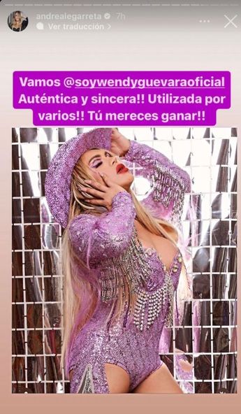 Andrea Legarreta se declara fan de Wendy Guevera