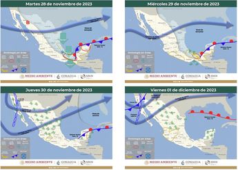frente frío 1 diciembre 2023