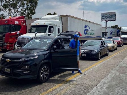 Varios accesos a la Ciudad de México, como la autopista México-Puebla, se verán afectados por el bloqueo de transportistas | Cuartoscuro