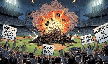 Así pasó la Disco Demolition Night / Gemini IA