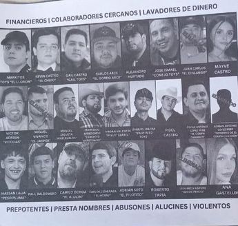 Volante repartido en Culiacán, Sinaloa