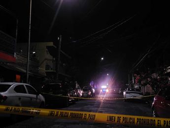La zona del crimen fue resguardada por elementos de la Policía de Guadalupe. | Leyda Estrada