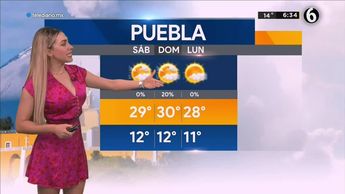 Pronóstico del tiempo para Puebla, con Jessica de Luna - 13 de mayo de 2022