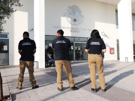 Elementos de la policía de investigación a las afueras de Puente Grande. | Gobierno de Jalisco