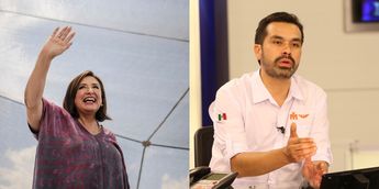 Xóchitl Gálvez y Jorge Máynez / Archivo