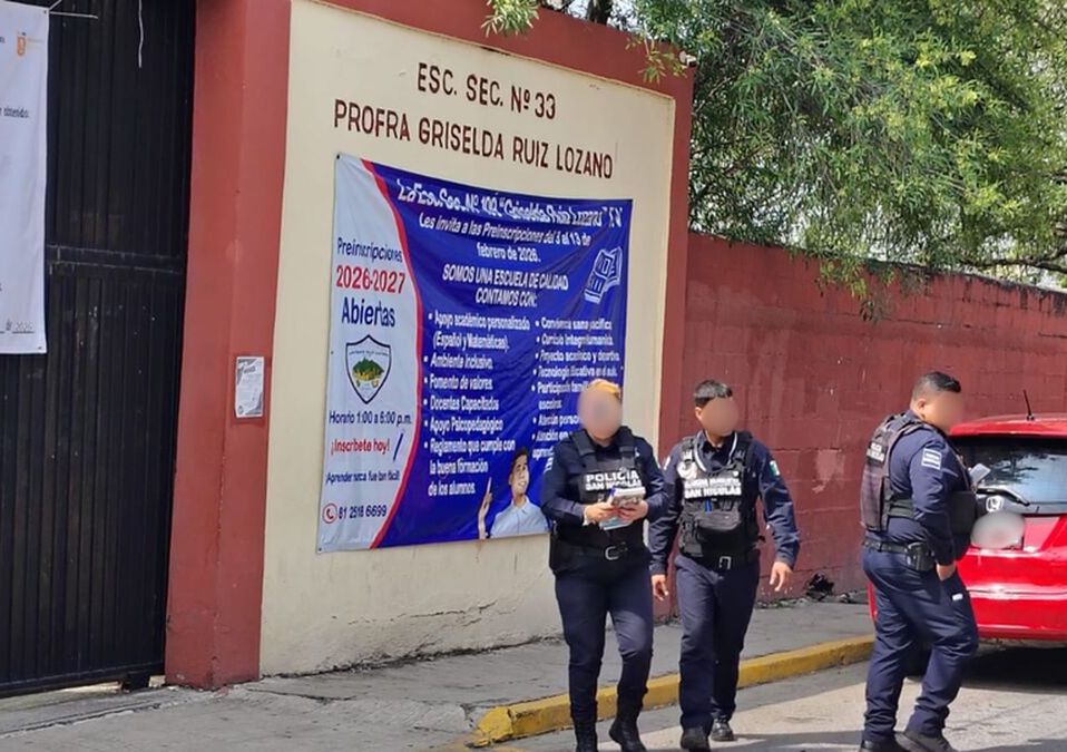 Alumno de secundaria con arma blanca en San Nicolás.| Agustín Martínez