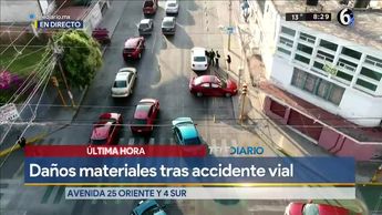 Se registra accidente vial en la 25 Oriente de Puebla sin personas lesionadas