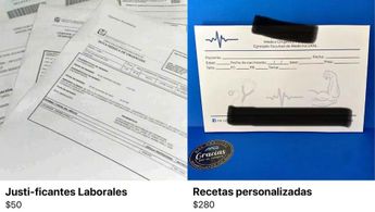 Estos son algunos documentos que se promocionan en varios grupos y sitios de internet. | Cortesía