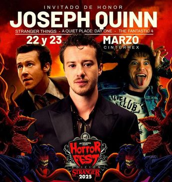 Joseph Quinn es el invitado especial del "Horror Fest" / Especial