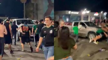 Conductor atropella a seis personas durante festejos por victoria de México