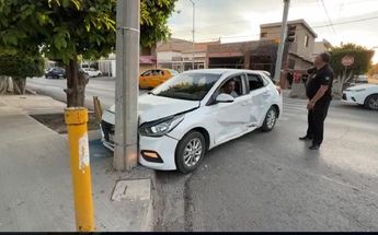 Choque en centro de Torreón 21 de marzo de 2023