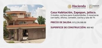 Subasta de casa habitación en Zapopan, Jalisco | Gobierno de México