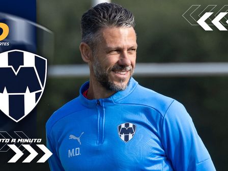 Martín Demichelis dirigiendo el entrenamiento del martes 26 de noviembre