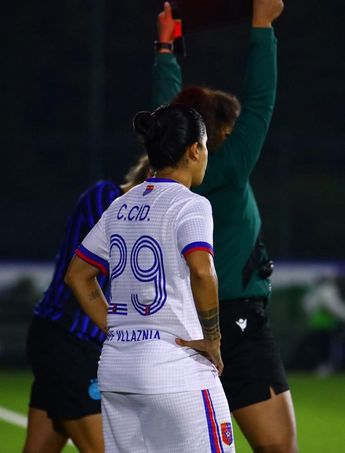 Claudia Cid debutó con el Vllaznia Shkodranet tras ingresar de cambio en un partido de Europa League / Especial