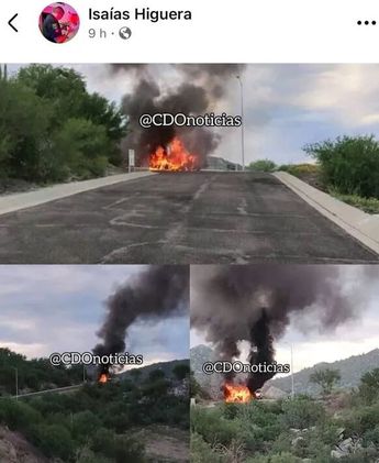Así quedó la camioneta de Natanael Cano tras quemarse