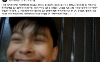 Esto fue lo que le escribió a su hermanito antes de fallecer. | Especial