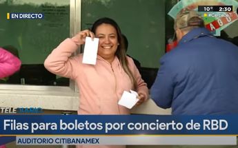 Fan regia que buscaba boleto para RBD