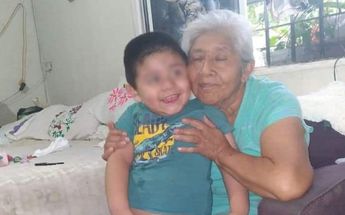María de la Luz Rivera y su bisnieto | Cortesía