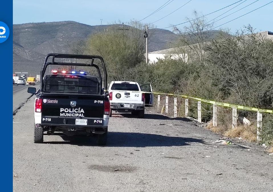 Encuentran a hombre baleado en el Libramiento Noroeste en García. | Agustín Martínez