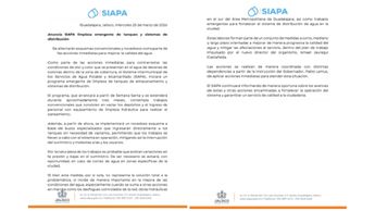 El Siapa busca mejorar la calidad del agua tras reportes de mal olor y color en varias colonias.