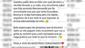 Despiden a Paola Villegas con mensajes en Facebook | Especial