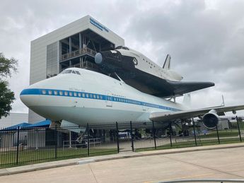 Réplica única de un transbordador espacial en el Centro Espacial de Houston. | Foto: Carlos Ortega
