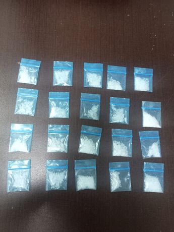 Dosis de droga aseguradas al detenido. | Cortesía