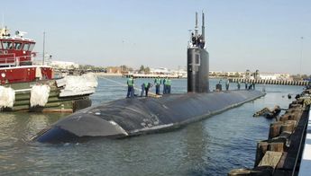 Submarino nuclear en la estación naval de Norfolk, Estados Unidos | Marina Estadunidense