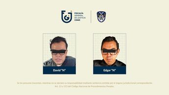 Edgar 'N' y David 'N' usaron equipo de cómputo de una academia para realizar fraude. | Fiscalía CdMx