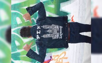 Chamarra que obtuvo Pablo Lemus Navarro, creada por el artista Diego / Tiktok de Pablo Lemus Navarro
