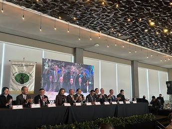 Durante un evento del Colegio de Abogados de Nuevo León fue que Javier Navarro pidió destrabar el Presupuesto 2025. | Sandra González