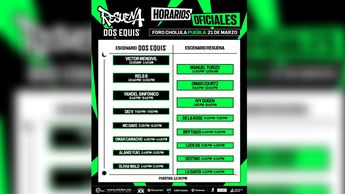 Asegúrate de revisar la cartelera para planificar tu llegada y disfrutar del Festival Dos Equis 2026 | Resuena Dos Equis