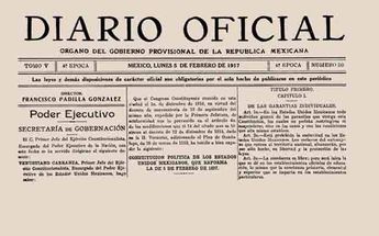 Publicación de la Constitución de 1917 en el Diario Oficial de la Federación. | Cortesía