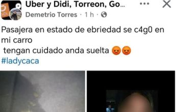 El conductor expuso el caso en diversos grupos de Facebook y de WhatsApp.
