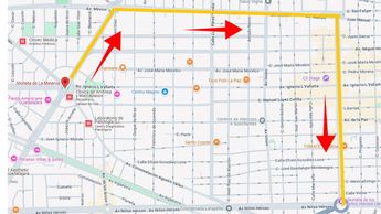 Ruta del recorrido Marcha Pride en Guadalajara 7 de junio 2025. | Telediario Especial