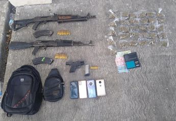 Armas decomisadas. | Cortesía