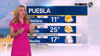 Pronóstico del tiempo para Puebla, con Jessica de Luna - 03 de agosto de 2022
