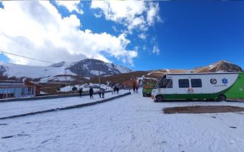 Caida de nieve en el Nevado de Toluca / Twitter: @SUEM_EDOMEX.