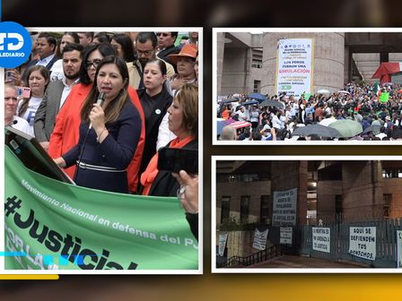 Suspensión de labores de trabajadores del PJF