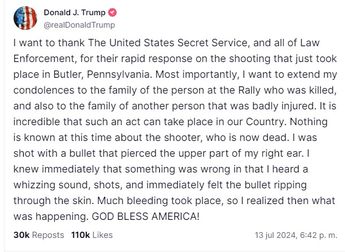 Donald Trump vía Truth Social / Captura de pantalla