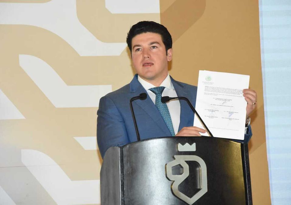 Samuel García, gobernador de Nuevo León. | Orlando Maldonado