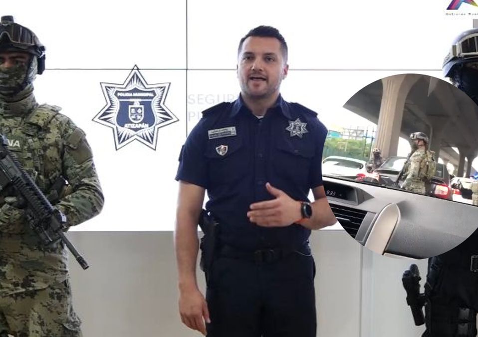 Policías y la Mariana revisaron vehículos en Periférico Norte en busca de la víctima /Cortesía