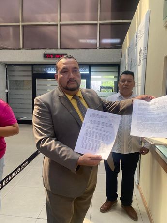 El abogado de Damazo 'N', Gerardo Rincón Flores, en el Congreso de Nuevo León. | Kevin Recio