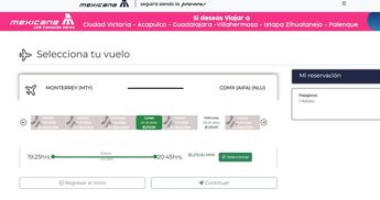 Página de Mexicana de Aviación. | Especial